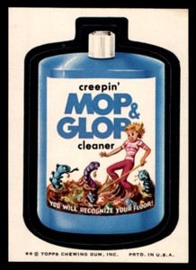 1974 Topps Wacky Packages Series 8 #9 Mop & Glop Cleaner NM