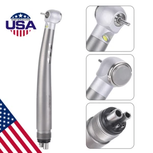Dental E-generator LED High Speed Handpiece Ceramic Push Button 4 Spray 4Hole - Picture 1 of 15