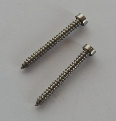 Moto Guzzi 500, 850, 950 - Tornillos lente luz trasera, repro en acero inoxidable NUEVO Foto 1 de 4