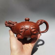 China old Yixing zisha Clay teapot Handmade dragon pots Purple sand Teapot 9520