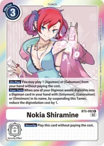 Lámina Nokia Shiramine - BT5-092 casi nueva - Digimon TCG1 - Imagen 1 de 1