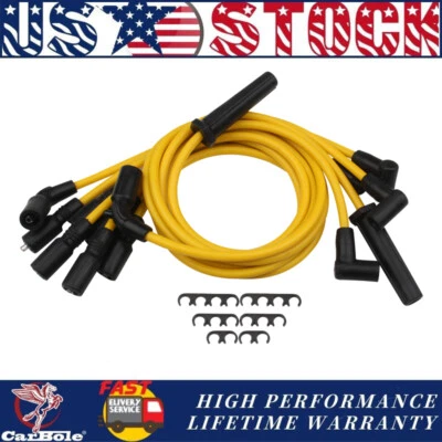 7X Spark Plug Wire Set for Chevy GMC Blazer S10 Express Savana 1500 2500 4.3L V6 - Image 1 of 4