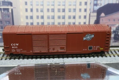 BLUEPRINT HO #1113 CNW CGW 931 50' DD BOX CAR!  WITH KD'S! PLS READ! - Image 1 of 4