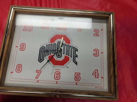 ohio state buckeyes Wall Clock Cover