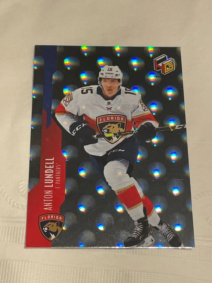21-22 UD Extended Series Hockey HoloGRFX Rookie HG-3 Anton Lundell - Image 1 of 1