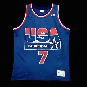 1994 USA Champion Kemp Dream Team 2 NBA Basketball Jersey Jordan Kobe M - Picture 1 of 12