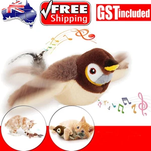 Automatic Real Chirping Bird Smart Cat Dog Toy Electric Pet Self-moving Game AU - Picture 1 of 12