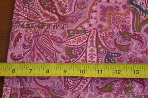 By 1/2 Yd, Pink Floral Paisley on Pink Quilt Cotton, Peter Pan, B1127 - Picture 1 of 5