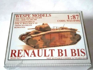 1:87 RENAULT B1 BIS Wespe Models- resin kit 87092 - Picture 1 of 1