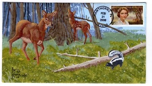 #4223 Marjorie Kinnan Rawlings 2008 FDC Art Kober Hand-Painted ONLY #11/22 - Picture 1 of 2