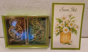  Hallmark Bridge Playing Cards 2 Decks New Sealed Plastic Case with Score Pad  - Picture 1 of 3