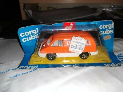 1976 Corgi Cubs R502 Express Courier Van in Orange & White in package see pics. - Image 1 of 4