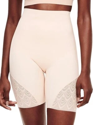 Chantelle NUDE BLUSH Microfibra y Encaje Cintura Alta Modelador de Muslos, EE. UU. X-Pequeño Foto 1 de 4