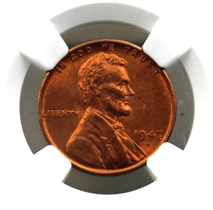 1947 S Lincoln Wheat Cent NGC MS66 RD - Picture 1 of 4