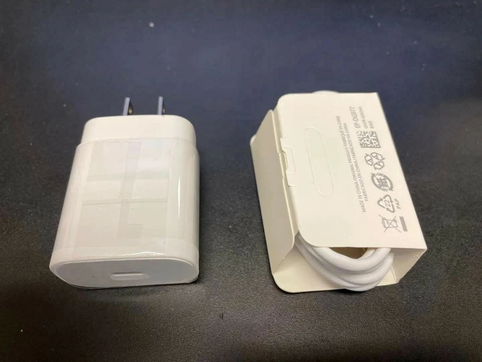 25w Type C USB-C Fast Wall Charger+3ft Cable For Samsung Galaxy S10 S20 Note 20  - Image 1 of 4