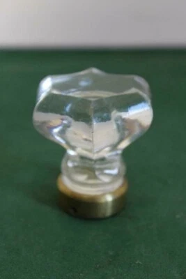 Ancien Bouton de Porte en Cristal - Photo 1/4