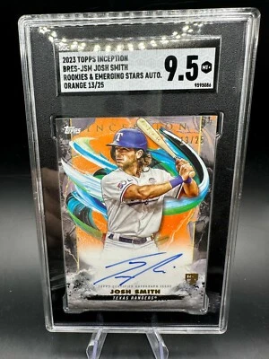 Josh Smith 2023 Topps Inception RC ROOKIE ORANGE PARALLEL #/25 SGC 9.5 WS CHAMP - Image 1 of 2