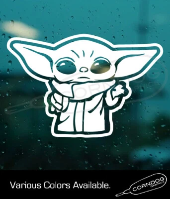  The Child STICKER VINYL DECAL STAR WARS MANDALORIAN BABY YODA  - Image 1 of 4