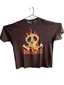 Camiseta BoohooMan Adulto Talla 4XL Marrón Calavera - Imagen 1 de 3