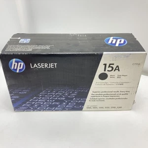 GENUINE HP 15A Black Laserjet Toner Print Cartridge C7115A New SEALED - Picture 1 of 3
