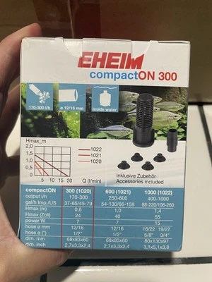 Bomba de acuario Eheim CompactON 300 toma dos Foto 1 de 4
