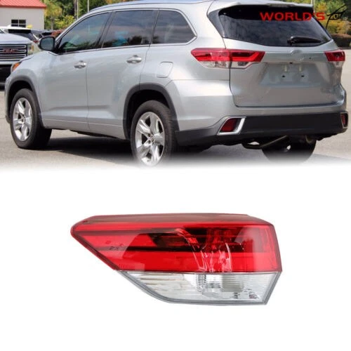 Conjunto de luz trasera izquierda para Toyota Highlander 2017-2019 lámpara exterior del lado del conductor Foto 1 de 4