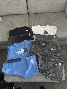 The North Face boys Shorts X 4 T-Shirts X 4 BUNDLE Sets Size XL 14yrs - Picture 1 of 9