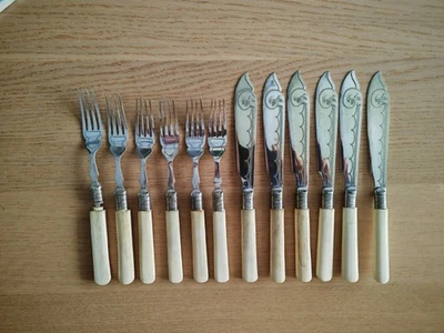 Victorian Cutlery Fish Set Silver-Plated - Image 1 of 4