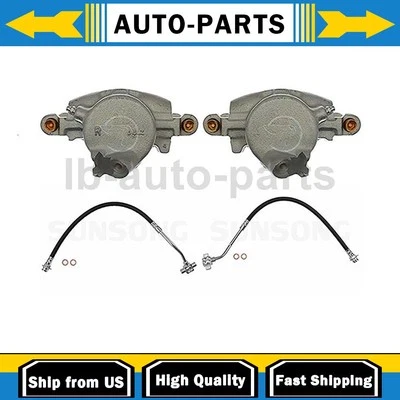 Pinza de freno delantera con mangueras lado conductor pasajero se adapta a Chevrolet K10 5,7 L Foto 1 de 4