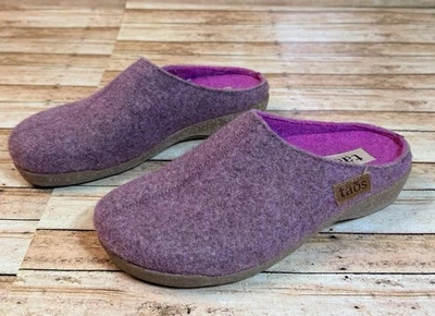 Zapatillas cómodas sin cordones de lana rosa talla 38 Taos Woollery para mujer Foto 1 de 4