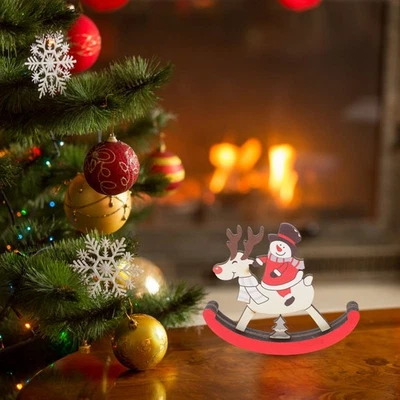  4 Pcs Weihnachtsdeko Pferd Spielzeug Pferde Ornament Pferdesornament - Bild 1 von 4