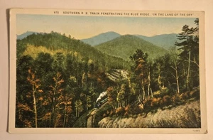 Southern R.R. Train Blue Ridge In The Land Of Sky Vintage Postcard XL2 - Picture 1 of 2