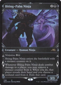 Biting-Palm Ninja (Showcase) Kamigawa: Neon Dynasty Foil - Bild 1 von 1