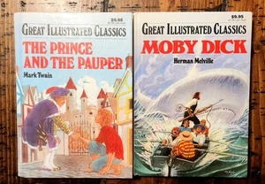 Moby Dick & Prince and the Pauper Great Illustrated Classics - Picture 1 of 8