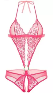 Avidlove Damen-Mini-Body tief V Dessous Spitze Teddy Einteiler Größe Large - Bild 1 von 5