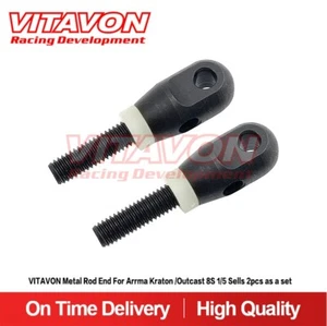 Vitavon Metal Rod End For Arrma Kraton /Outcase 8S 1/5 Sells 2pcs As Set - Picture 1 of 3