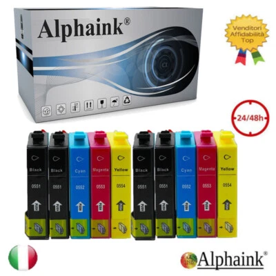 ALPHAINK 10 CARTUCCE COMPATIBILI PER EPSON R240 R245 RX400 RX420 RX425 RX520