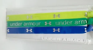 Under Armour Shimmer Headbands 3 Pack Youth Girls Lime Green/Caspian - Picture 1 of 7