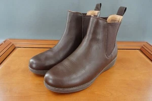 FitFlop Sumi Chelsea Shoes Women Size 9 Brown Leather Pull On Ankle Bootie WP - Picture 1 of 11