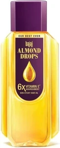 Bajaj Almond Drops Non Sticky Hair Oil 500ml Makes Hair Strong 6 x Vitamin E - Picture 1 of 3