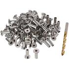 80 Pcs T316 Stainless Steel Cable Railing Kit For 1/8" Wire Rope Cable