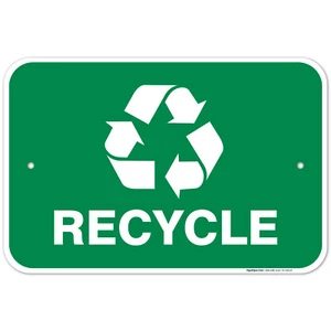 Recycle Sign, 10x7 Rust Free Aluminum - Picture 1 of 88