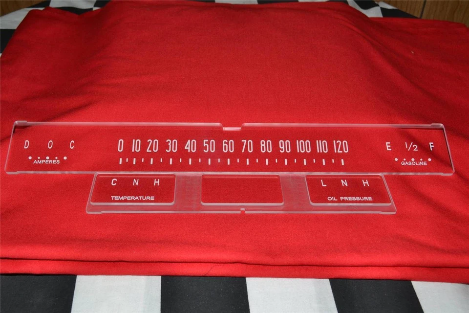 Lente de reproducción de velocímetro, amplificador, combustible, temperatura y medidor de aceite para Buick 1956 Foto 1 de 1