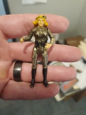 VINTAGE MEGO CORP ACTION FIGURE 1981 EAGLE FORCE GOLDIE HAWK DIECAST METAL - Image 1 of 4