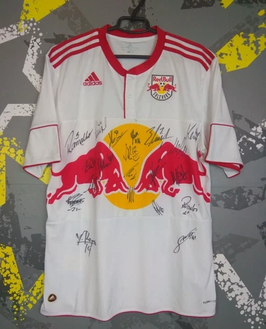 Red Bull Salzburg Autograph Jersey 2010 2012 LARGE Shirt Adidas P99276 ig93 Cover