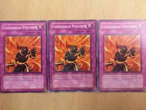 YuGiOh - 3 x Chthonisches Polymer (gemischt) 1. Auflage EEN-DE057 DP2-DE029 NEUWERTIG - Bild 1 von 1