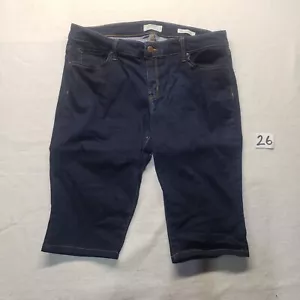 JESSICA SIMPSON Dark Wash Blue Jeans Denim Forever Rolled Ankle Plus Size 18w - Picture 1 of 7
