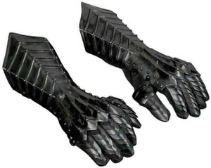 Medieval Nazgul Finger Armor Gauntlet Steel Forearm Gloves LARP Cosplay Costume - Picture 1 of 3