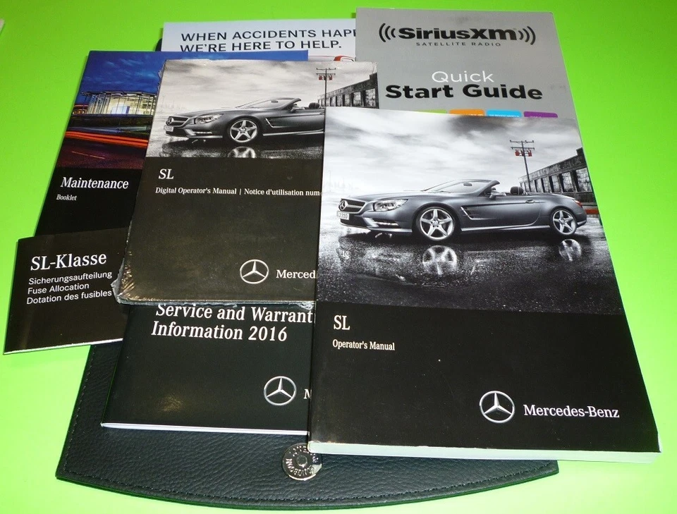 Mercedes Benz SL550 SL400 SL63 2016 conjunto manual del propietario 16 SL 400 550 63 65 + estuche Foto 1 de 1