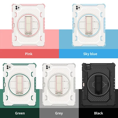 For iPad 9th/8th/7th Gen 10.2" 10.9"11" 12.9"9.7" Shockproof Rotating Stand Case - Image 1 of 4